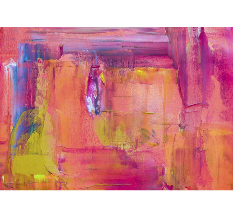 抽象壁画展现活力色彩爆发 - TenStickers