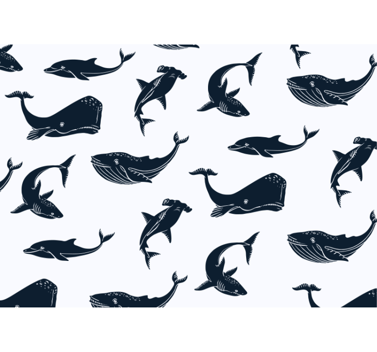 动物墙壁画海洋生物图案 - TenStickers