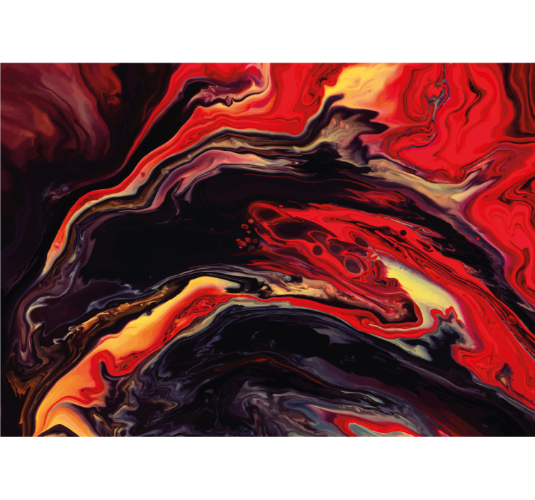 抽象壁画展现动态旋转图案 - TenStickers