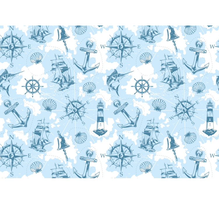 风景墙壁画海洋冒险元素 - TenStickers