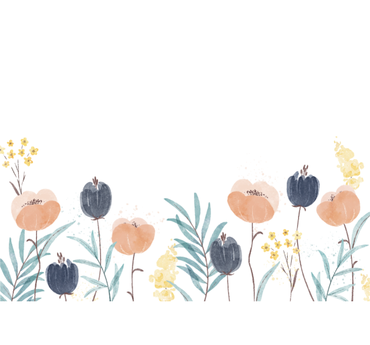 花墙壁画令人愉悦的花卉组合 - TenStickers