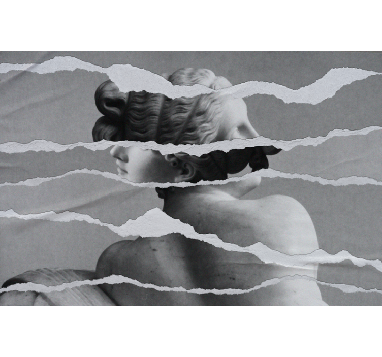 艺术壁画展现经典雕塑之美 - TenStickers