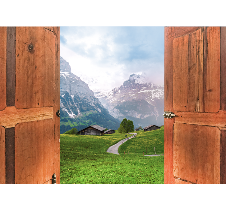 风景墙壁画山景开口 - TenStickers