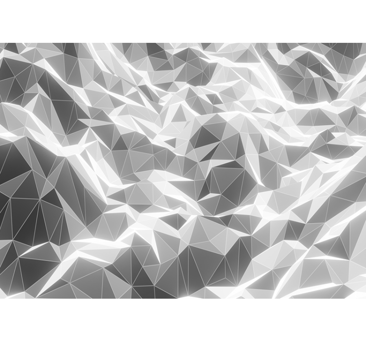 抽象壁画采用几何石纹图案设计 - TenStickers