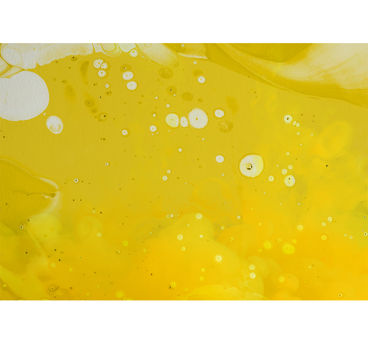 抽象壁画旋转的黄色图案 - TenStickers