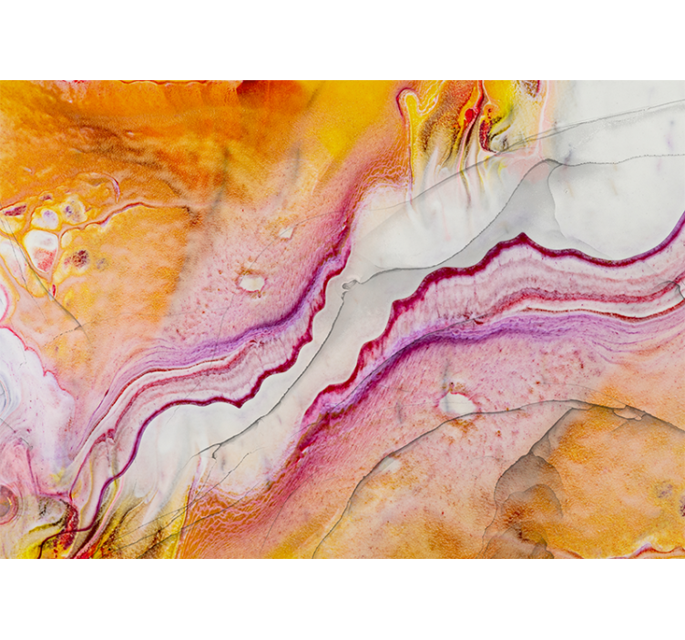 抽象壁画展现生动流动的图案 - TenStickers