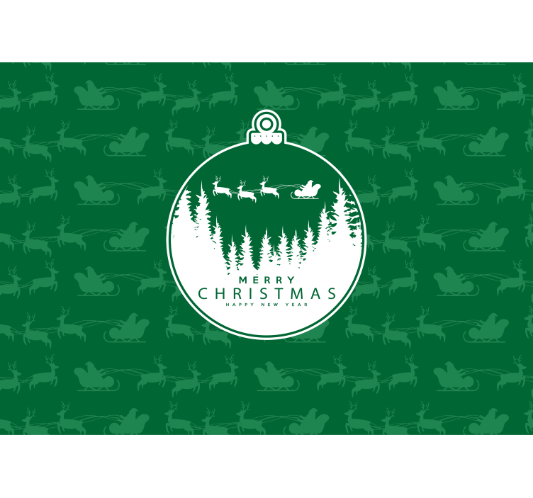 圣诞快乐 背景 圣诞 壁画 - TenStickers