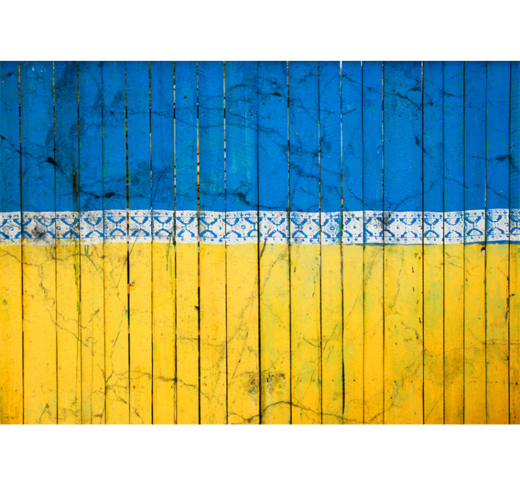 城市和乡村墙壁画木纹板图案 - TenStickers