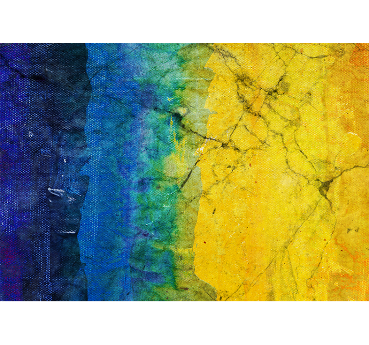 抽象壁画展现生动色彩融合 - TenStickers