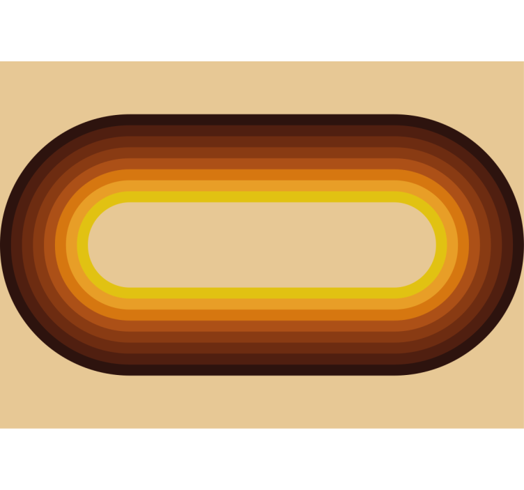 其他具有纹理和图案的壁画复古圆形图案 - TenStickers