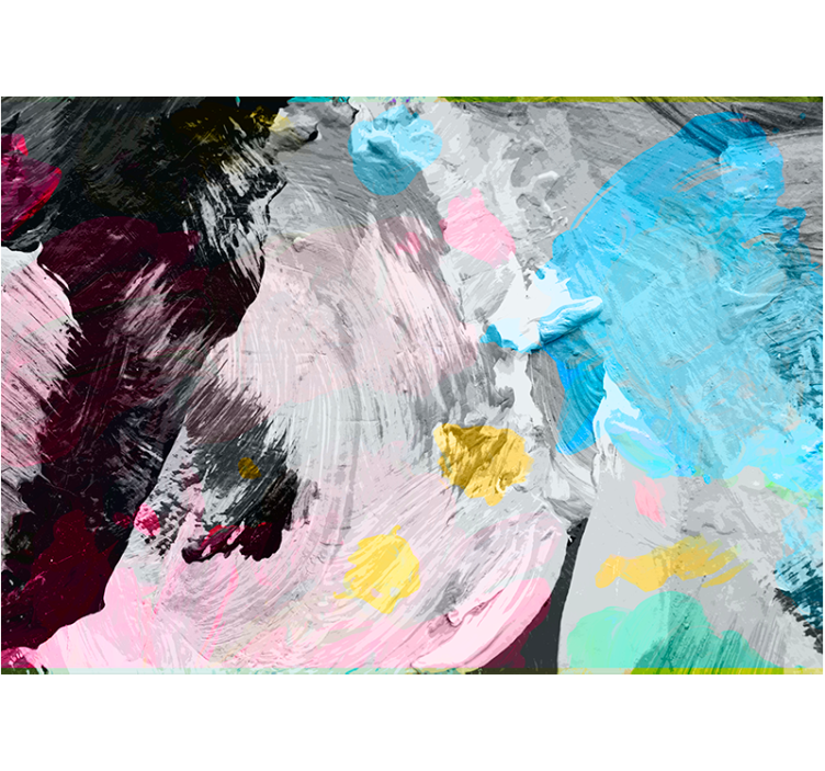 抽象壁画展现动态画笔笔触 - TenStickers