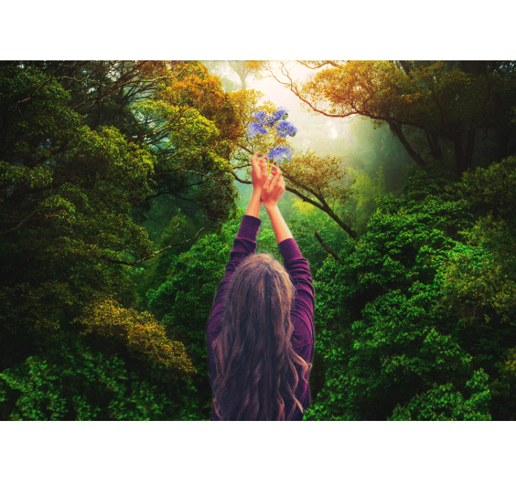 壁画质地追寻绽放之美 - TenStickers