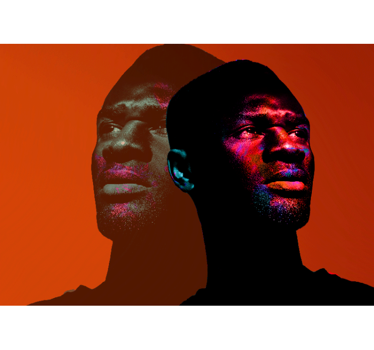 人墙壁画动态肖像轮廓 - TenStickers