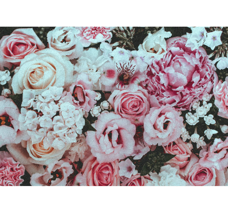 花墙壁画带来花卉排列的愉悦 - TenStickers