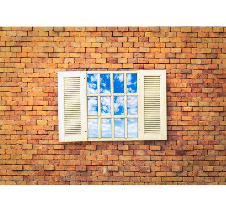 其他石头壁画开放窗景 - TenStickers