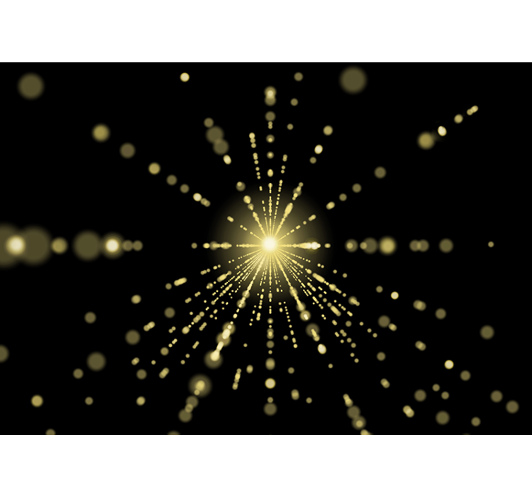 抽象壁画展现辉煌光芒绽放 - TenStickers