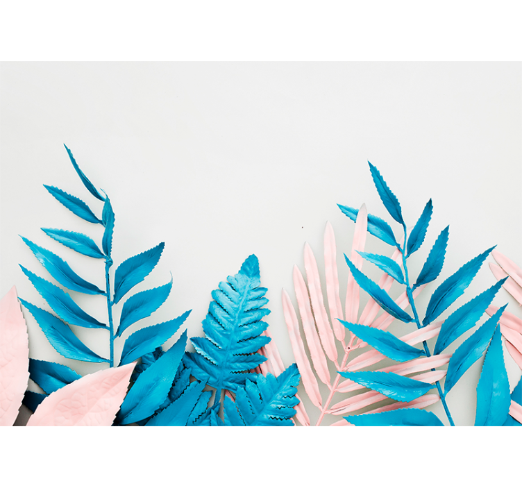 壁画质地适用于热带叶子设计 - TenStickers