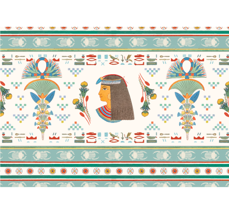 艺术壁画埃及女性侧影 - TenStickers