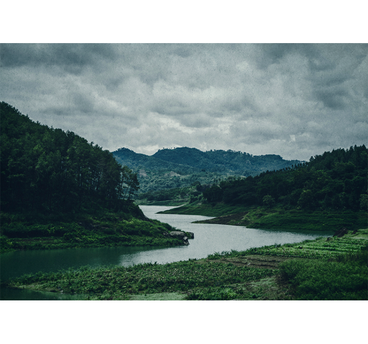 风景墙壁画宁静水道风景 - TenStickers