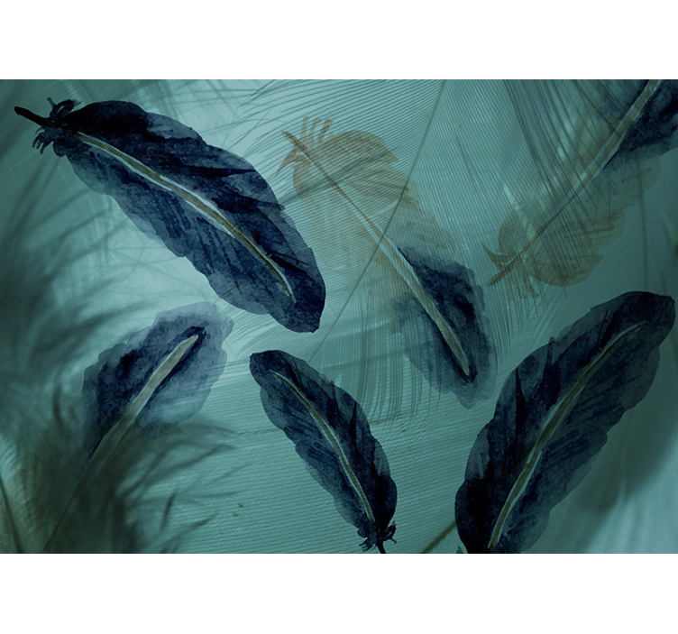 其他花墙壁画优雅叶子图案 - TenStickers