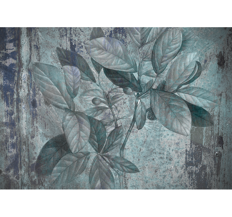 壁画质地呈现郁郁葱葱的芽苗 - TenStickers