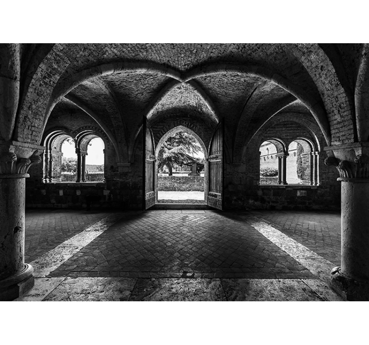 城市和乡村墙壁画历史拱门景观 - TenStickers