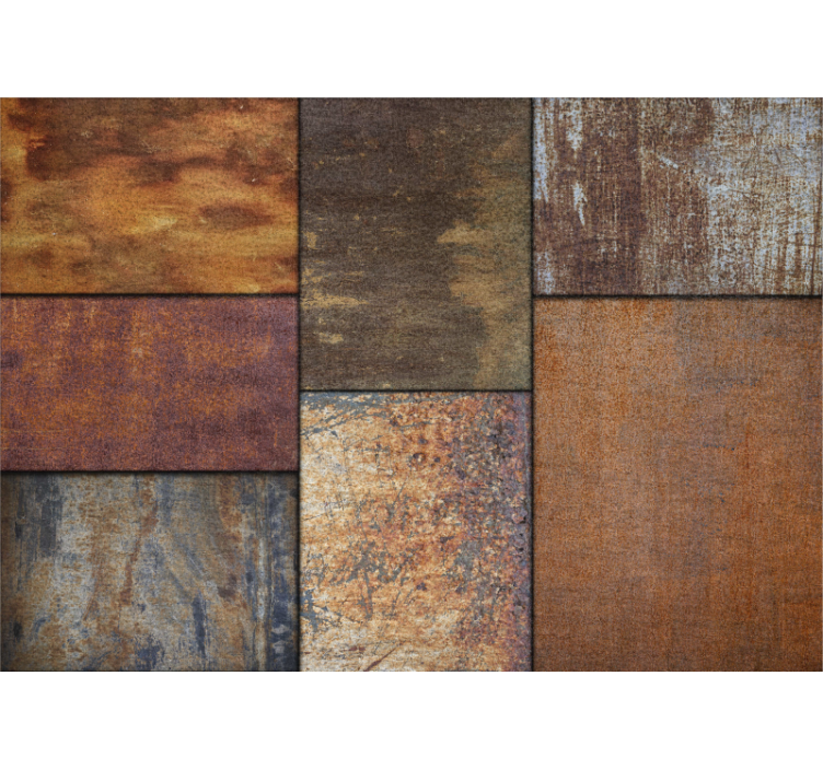 其他纹理和图案壁画质朴纹理面板 - TenStickers