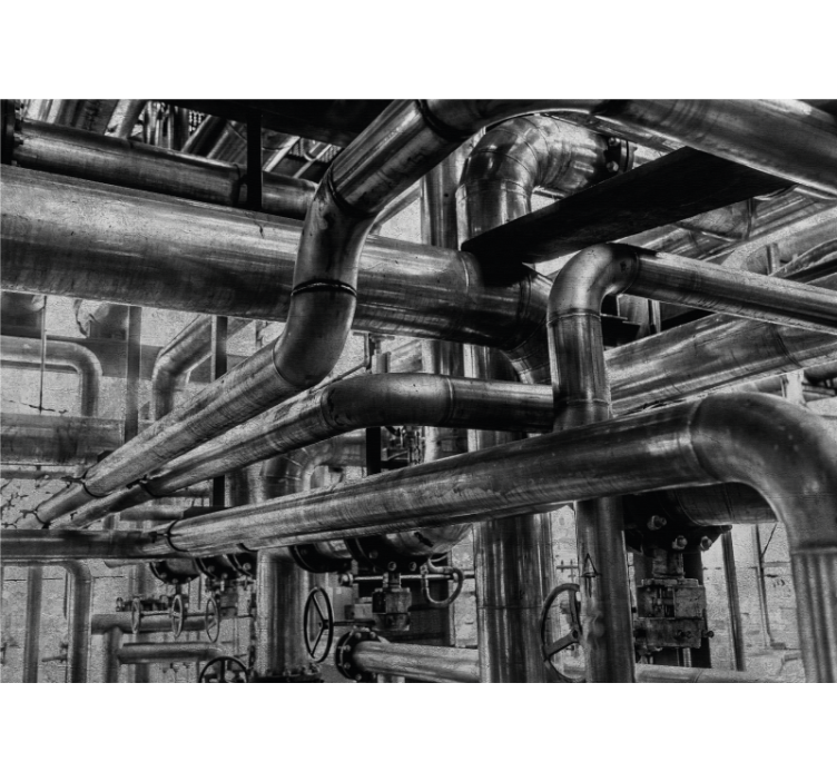 其他具有纹理和图案的壁画适用于工业管道图案 - TenStickers