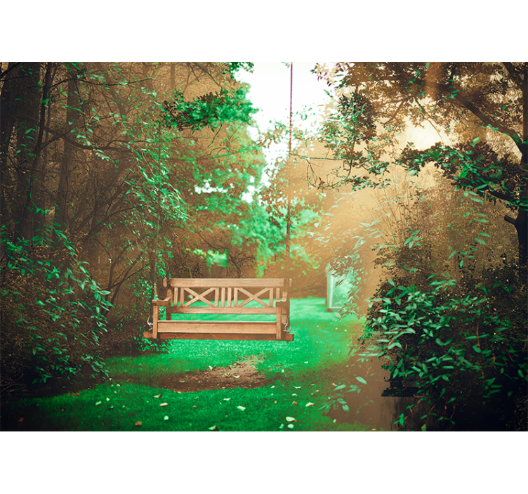 壁画质地静谧花园逃逸 - TenStickers