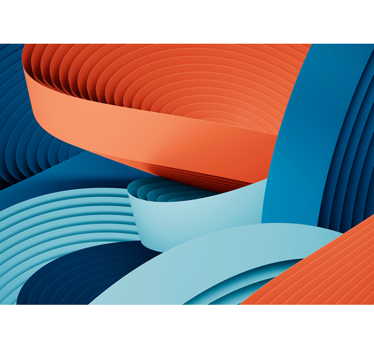 抽象壁画动态纸层次设计 - TenStickers