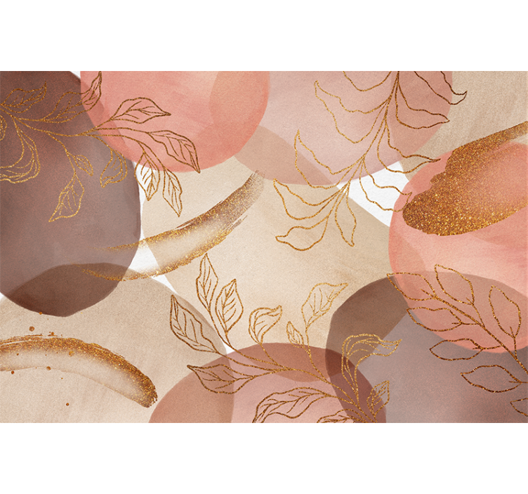 壁画浴室装饰花卉图案 - TenStickers