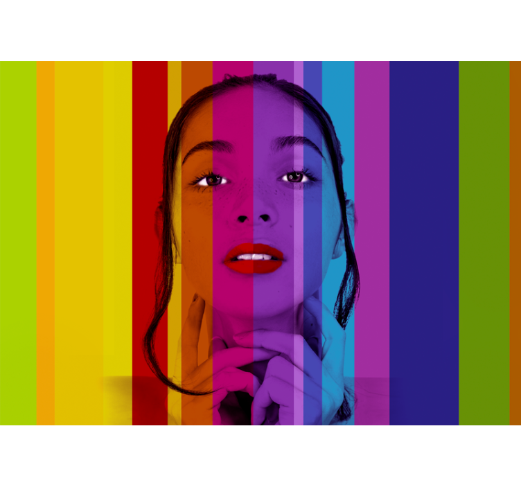 流行多彩艺术复古壁画 - TenStickers