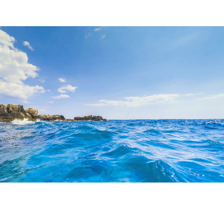 壁画海景带来海岸波浪的宁静 - TenStickers