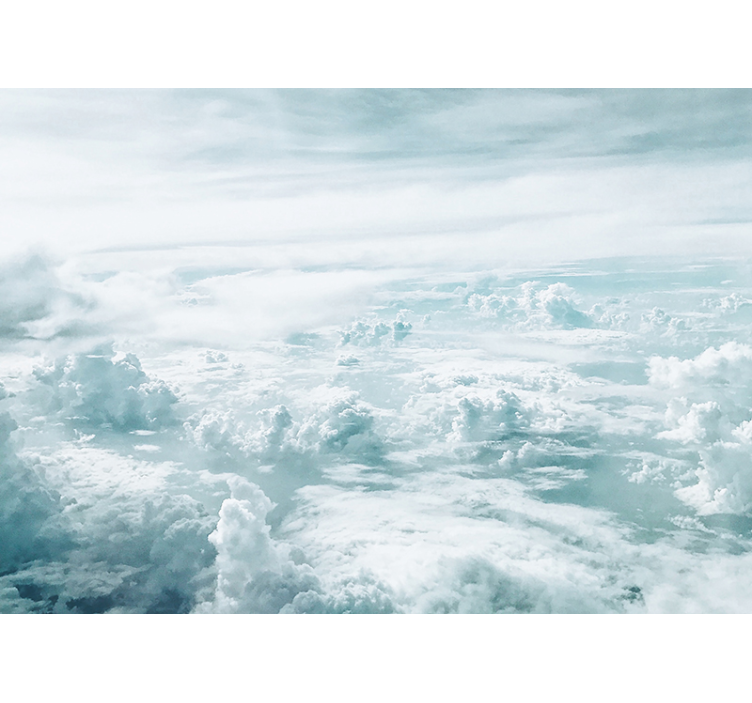 天空墙壁画阴霾地平线透视图 - TenStickers