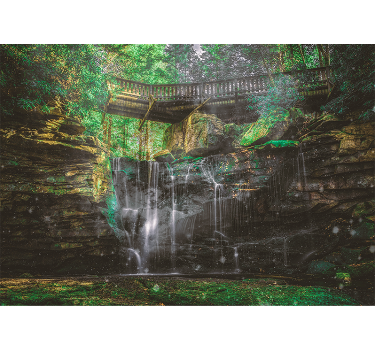 风景墙壁画带来壮丽瀑布景观 - TenStickers