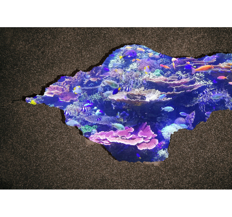 壁画质地海底珊瑚景观 - TenStickers