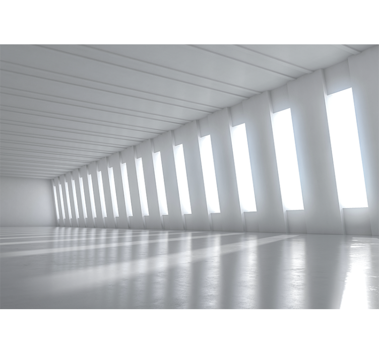 3d效果墙壁画打造简约明亮空间 - TenStickers