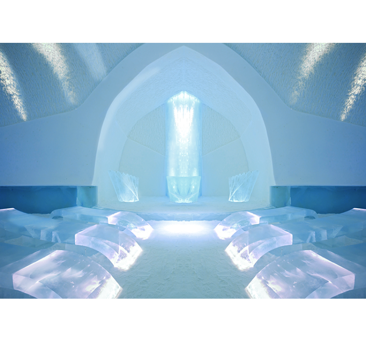 壁画质地冰晶圣殿 - TenStickers