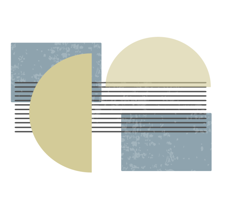 艺术壁画几何形状排列 - TenStickers