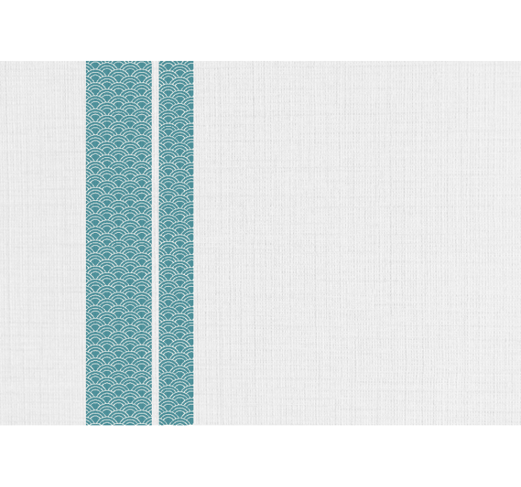 其他具有纹理和图案的壁画波浪蓝色图案 - TenStickers