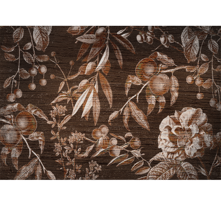 花墙壁画艺术花卉设计 - TenStickers