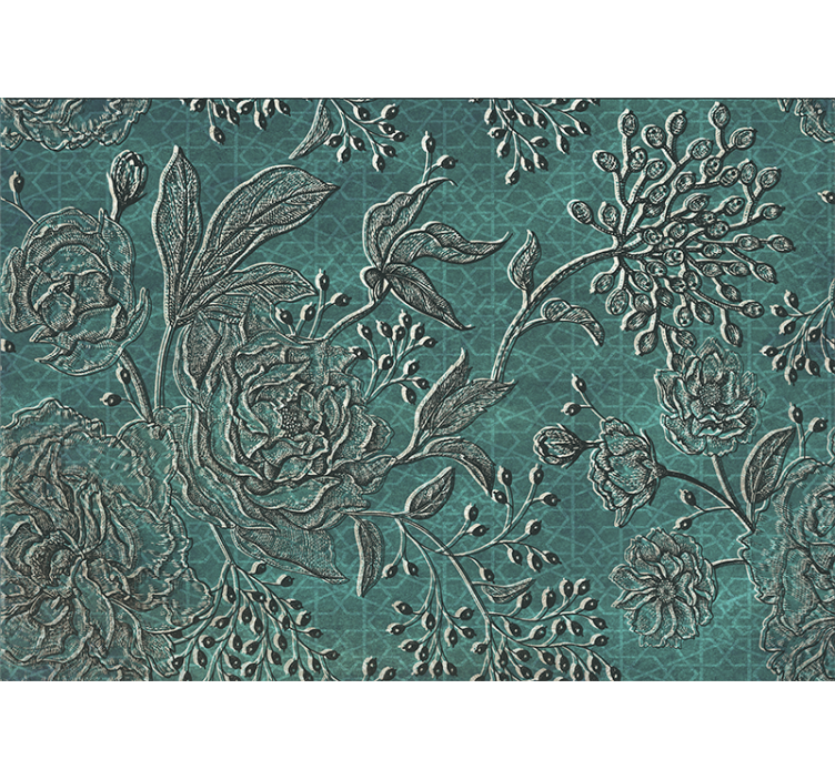 花墙壁画精致花卉设计 - TenStickers