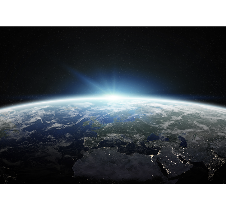 壁画 空间 地球视角图 - TenStickers