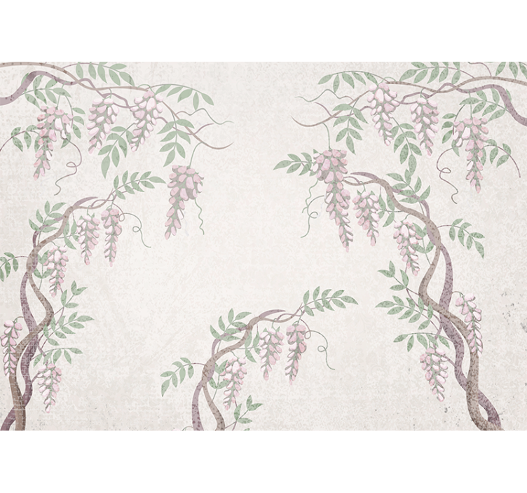 花墙壁画精致花藤 - TenStickers