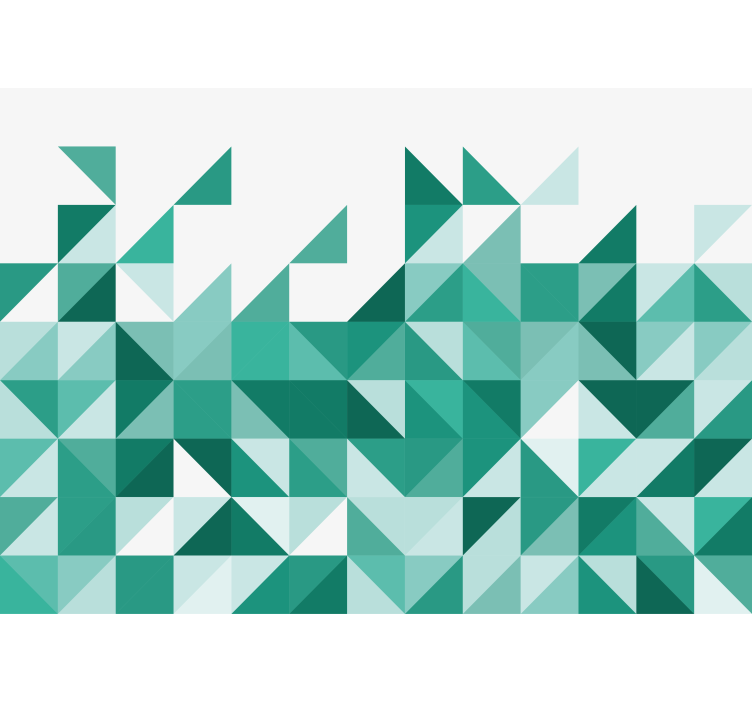 抽象壁画几何三角形图案 - TenStickers