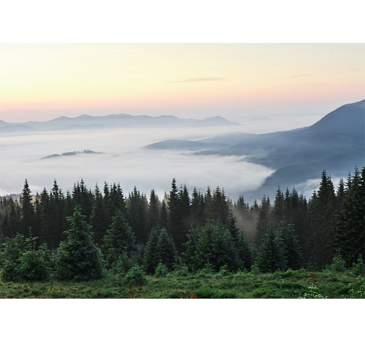 风景墙壁画宁静山景 - TenStickers