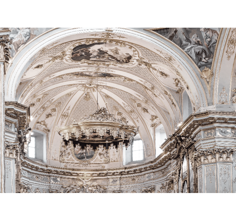 壁画古典艺术精美天花板设计 - TenStickers