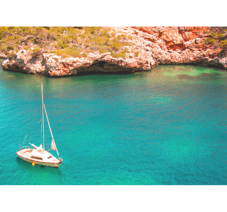 壁画海景航行的船只与海洋 - TenStickers