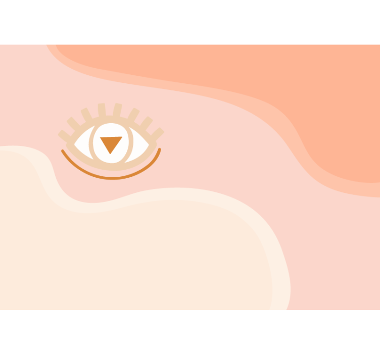 抽象壁画呈现风格化眼睛设计 - TenStickers