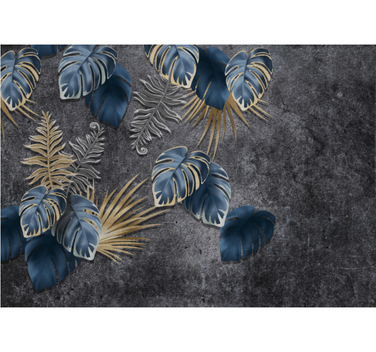 壁画质地展现叶片细节 - TenStickers